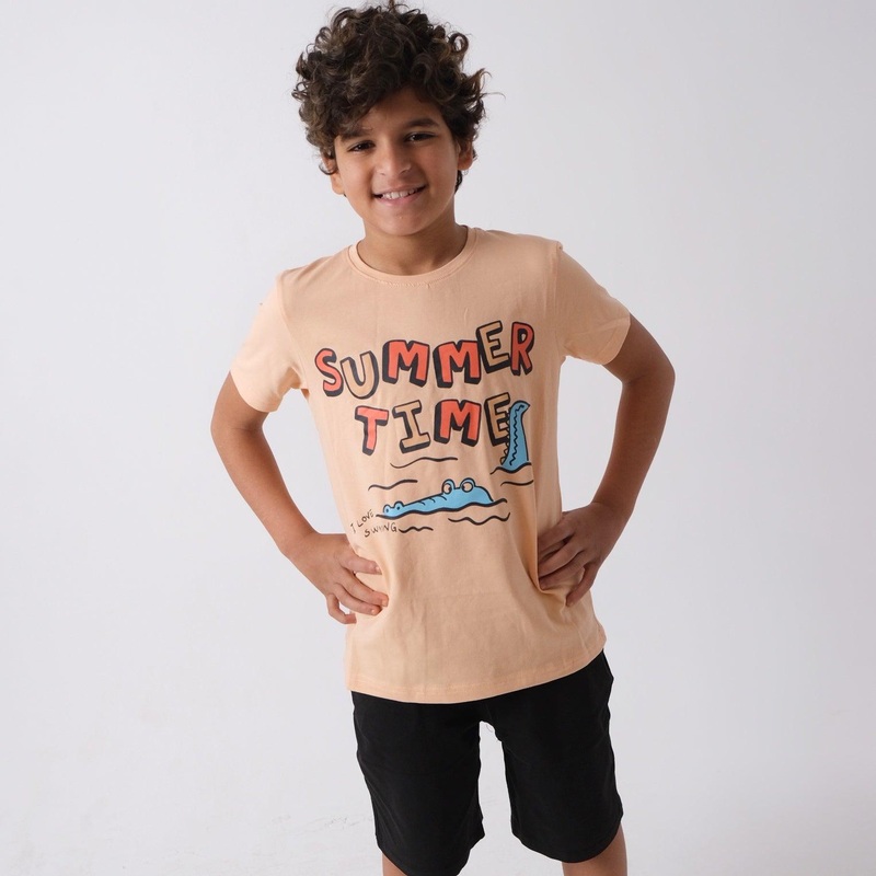 “Summer Time” Short-Sleeved Pajama