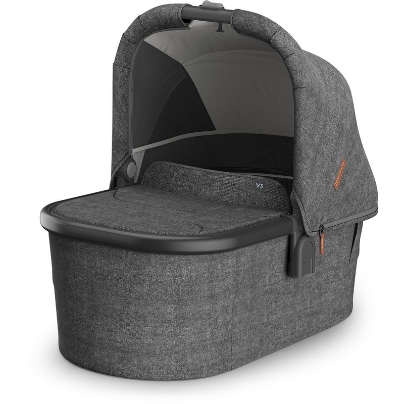 UPPAbaby OPEN BOX Bassinet V3 – Greyson (Charcoal Melange / Carbon Frame)