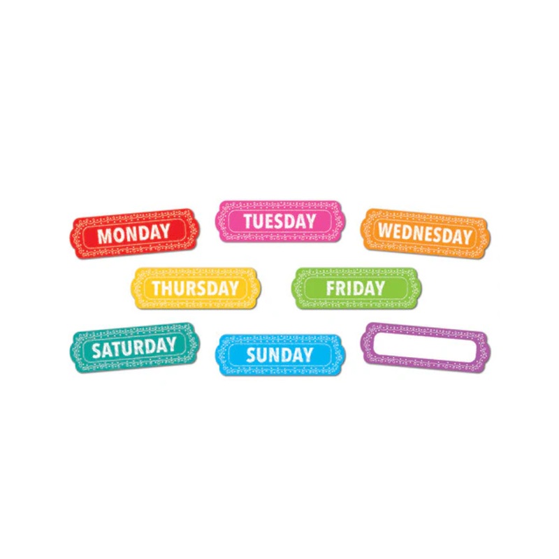 Die-Cut Magnets, Chalk Loops Days of the Week