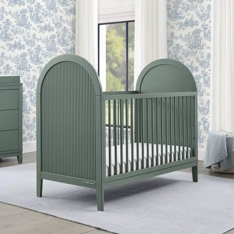 Eloise 4-in-1 Convertible Crib – Greenguard Gold Certified – Grassy Glen (See Description)