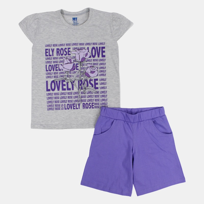 Girls Cotton Pajama Set – Lovely Rose