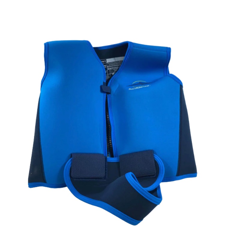 Konfidence Youth Swim Jacket, 8-10 yrs, Blue Cyan