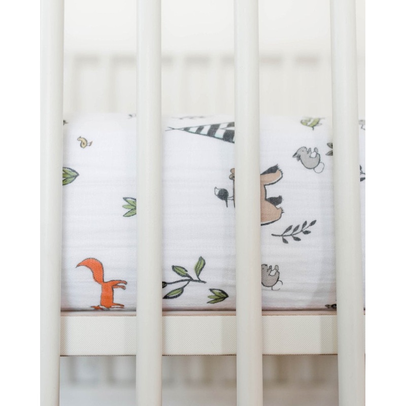 Little Unicorn Cotton Muslin Crib Sheet – Forest Friends