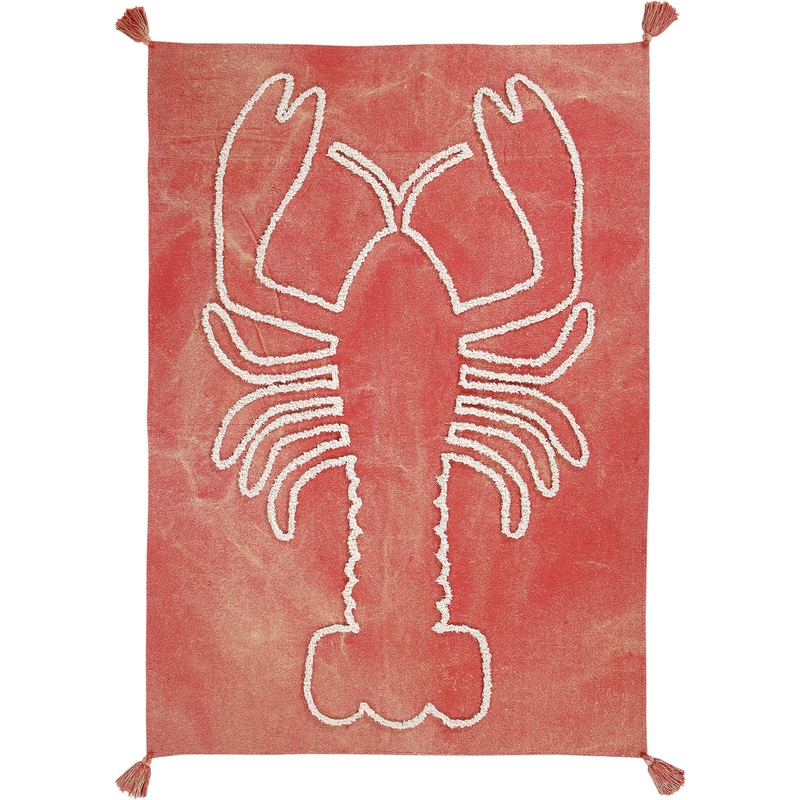 Lorena Canals Giant Lobster Brick Red Wall Hanging