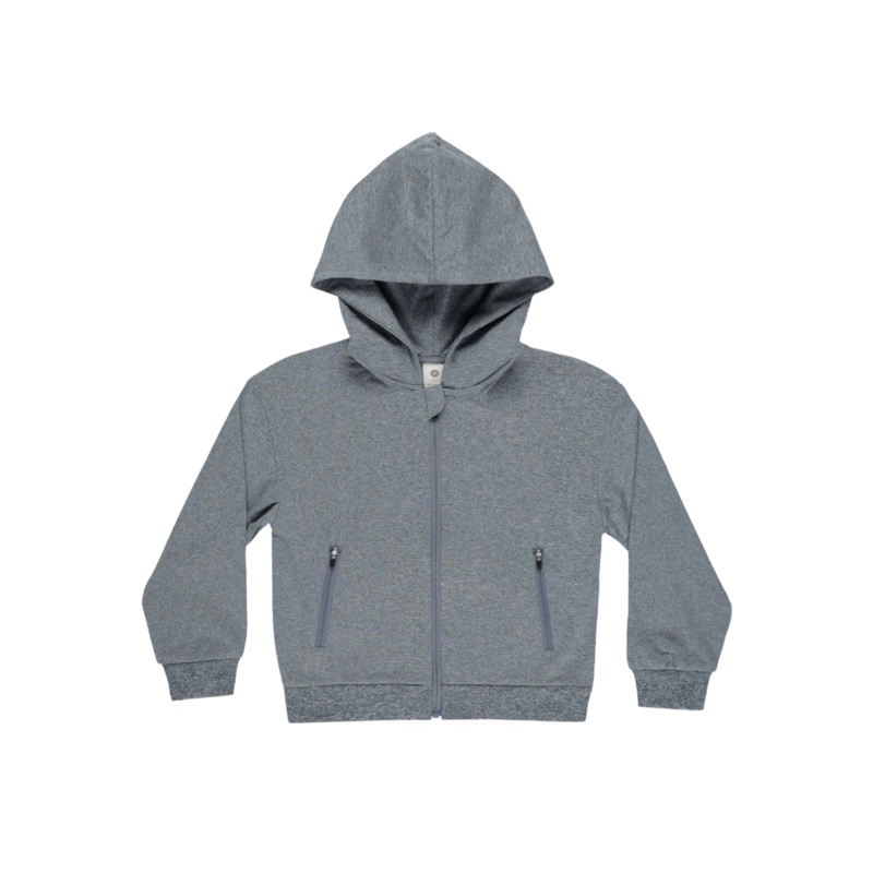 Play x Play Zip-Up Tech Hoodie – Heathered Indigo