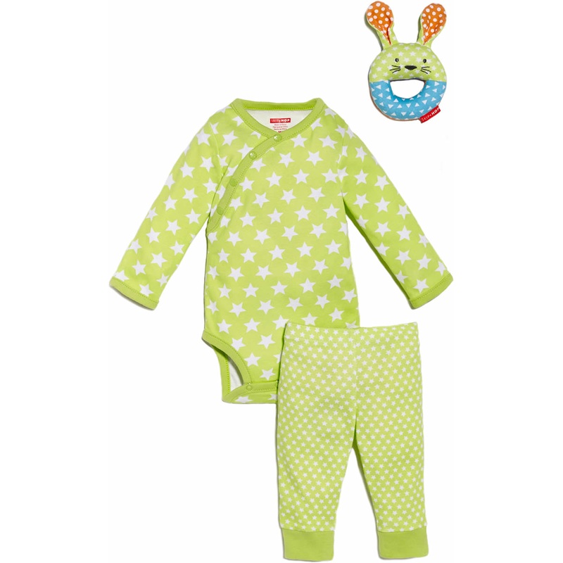Skip Hop POP Print 3-Piece Gift Set – Lime (6 Months)