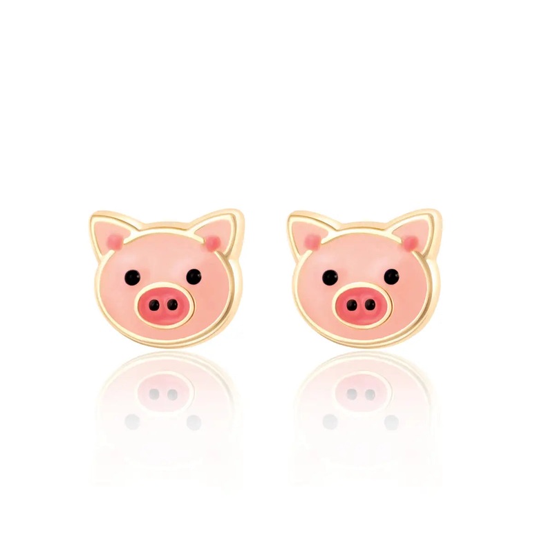 Girl Nation Precious Pig Cute Stud Earrings