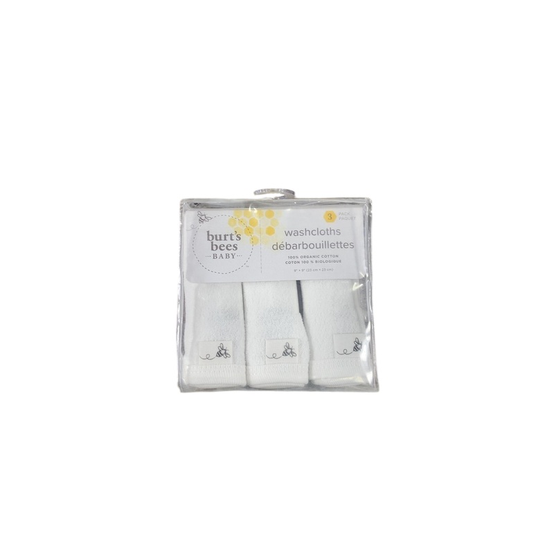 Burt’s Bees Baby Washcloths 3 Pack, Cloud