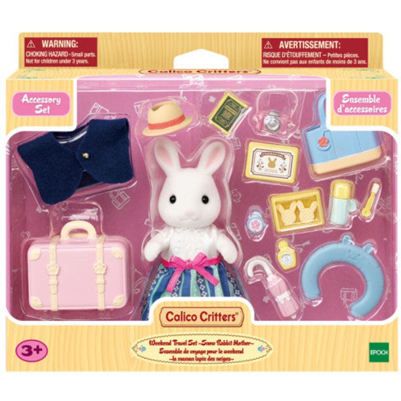 Calico Critters Weekend Travel Set – Snow Rabbit Mother