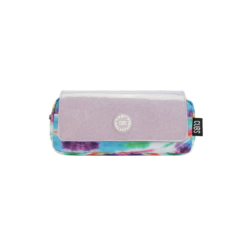 Cubs Pink and Purple Tie Dye High School Pencil Case