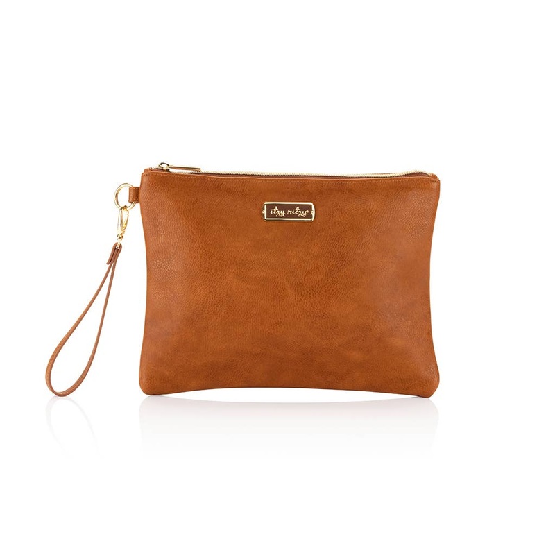 Itzy Ritzy Boss Changing Clutch Cognac