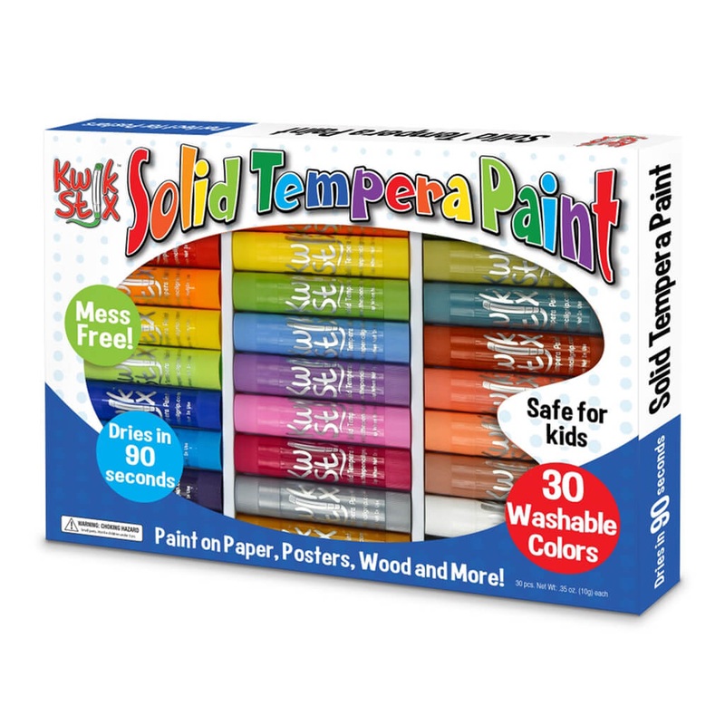 Kwik Stix Solid Tempera Paint 30 Colors Art Set