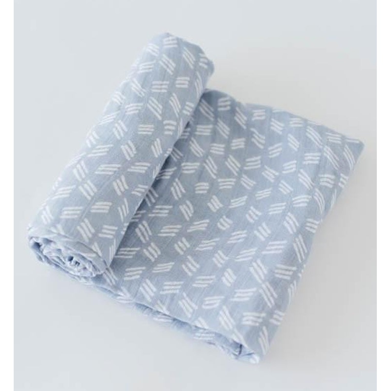 Little Unicorn Cotton Muslin Swaddle – Blue Grass