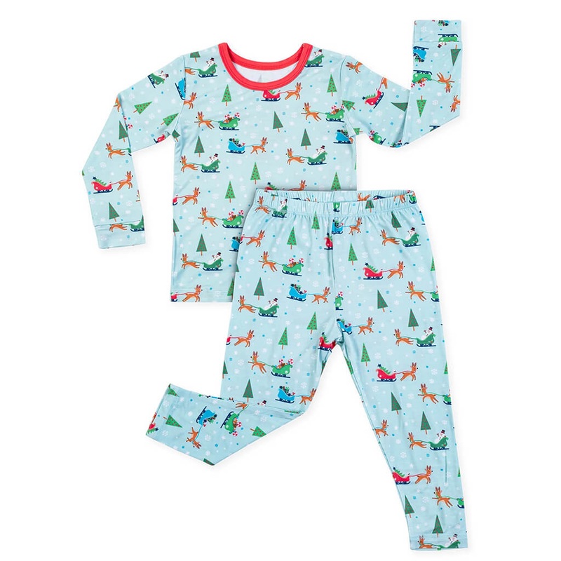 Long-Sleeve Pajama Set Reindeer