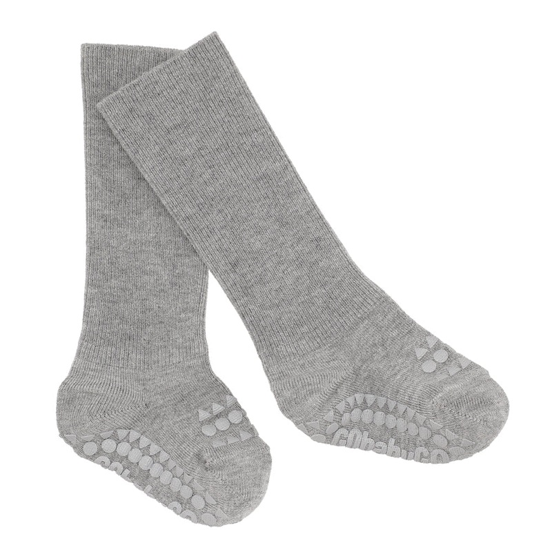 Non-Slip Bamboo Socks – Grey Melange