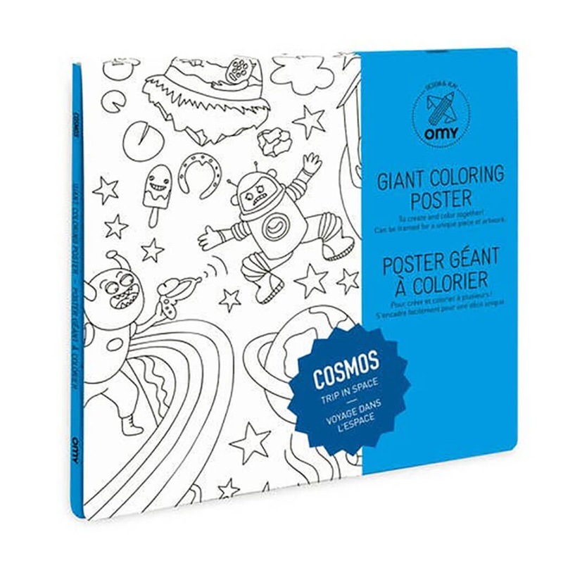 Omy Design Giant Frameable Coloring Poster Cosmos