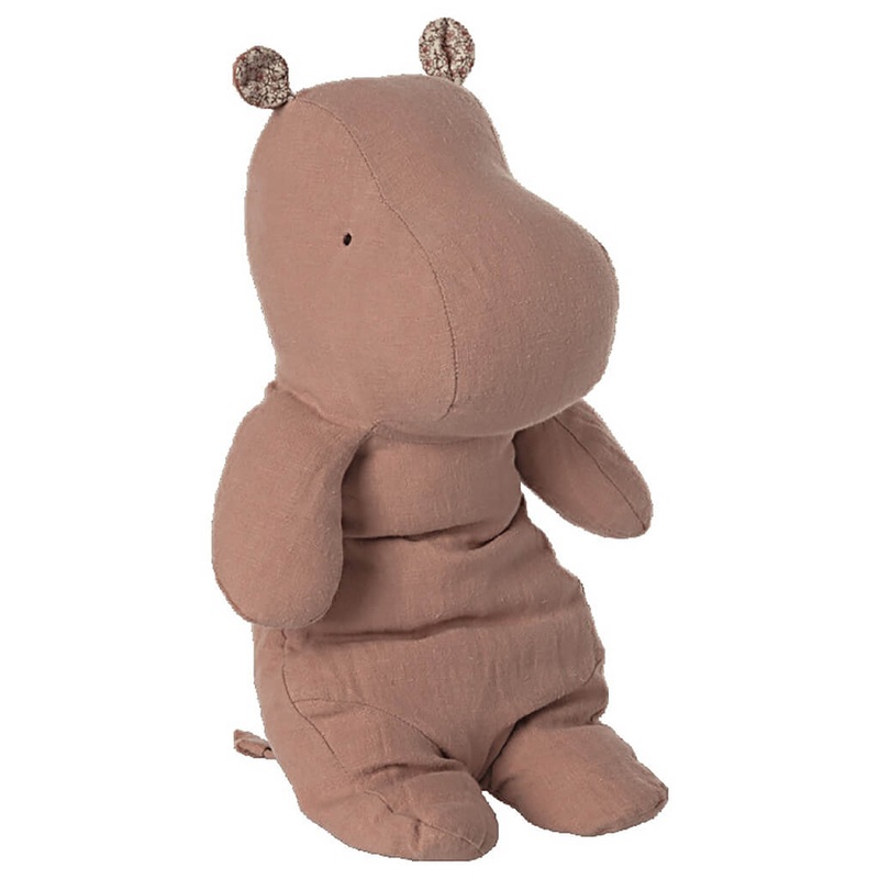 Safari Friends Medium Hippo Old Rose