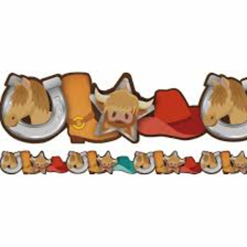 Western Icons Extra Wide Die-cut Deco Trim