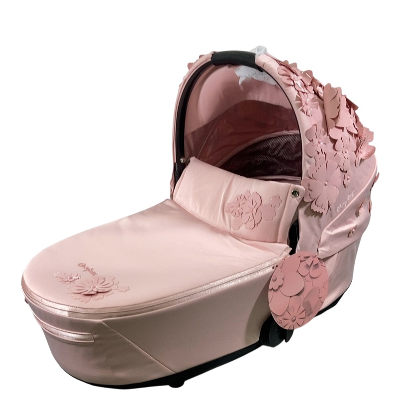 Cybex MIOS LUX Carry Cot, Simply Flowers Pale Blush