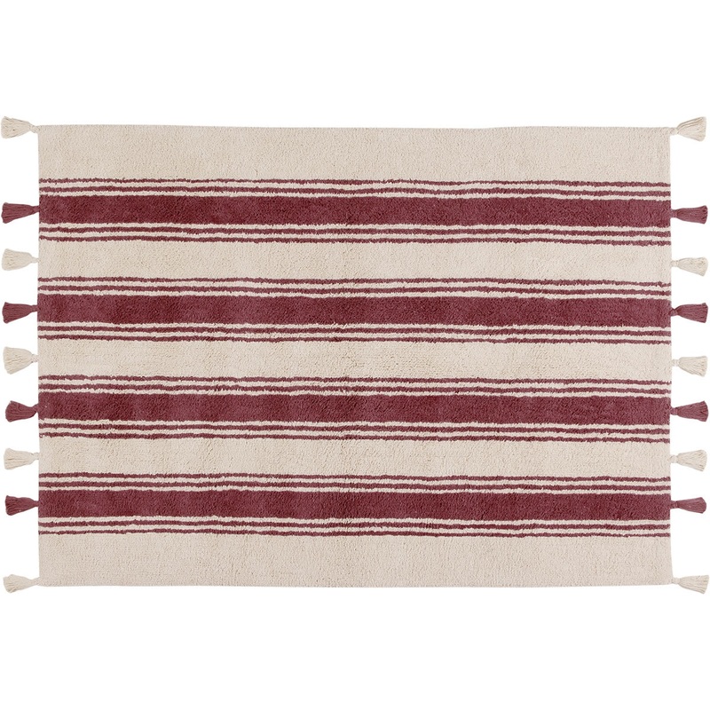Lorena Canals Stripes Rug – Marsala (4′ x 5′ 3″)