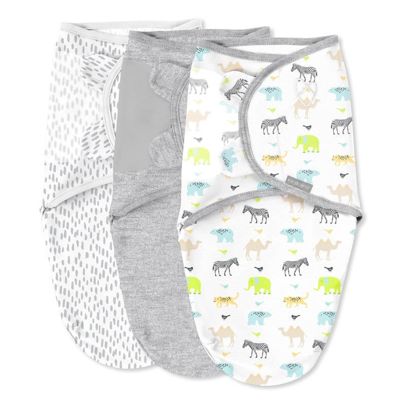 Original Swaddle, Size SM, 0-3 months, 3pk (Wild One)