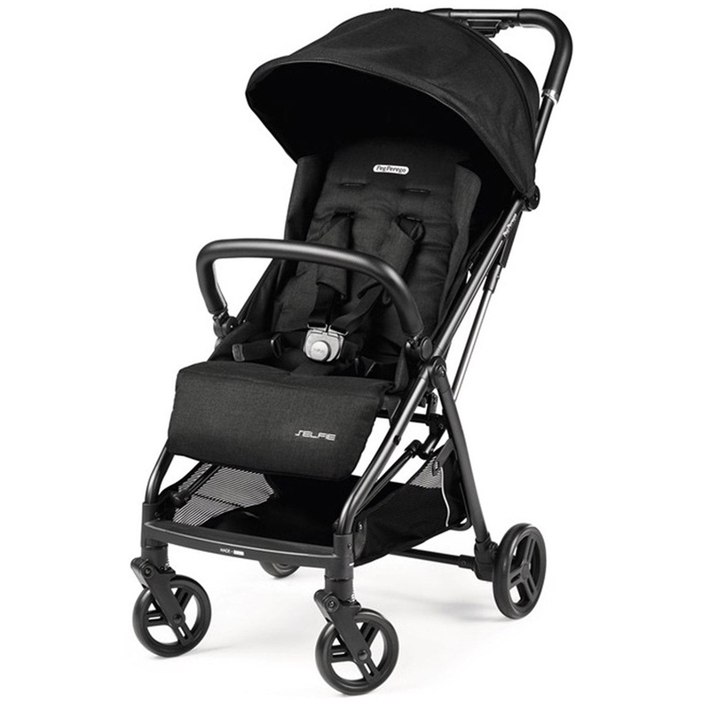 Peg Perego Selfie Compact Stroller – Onyx-Black