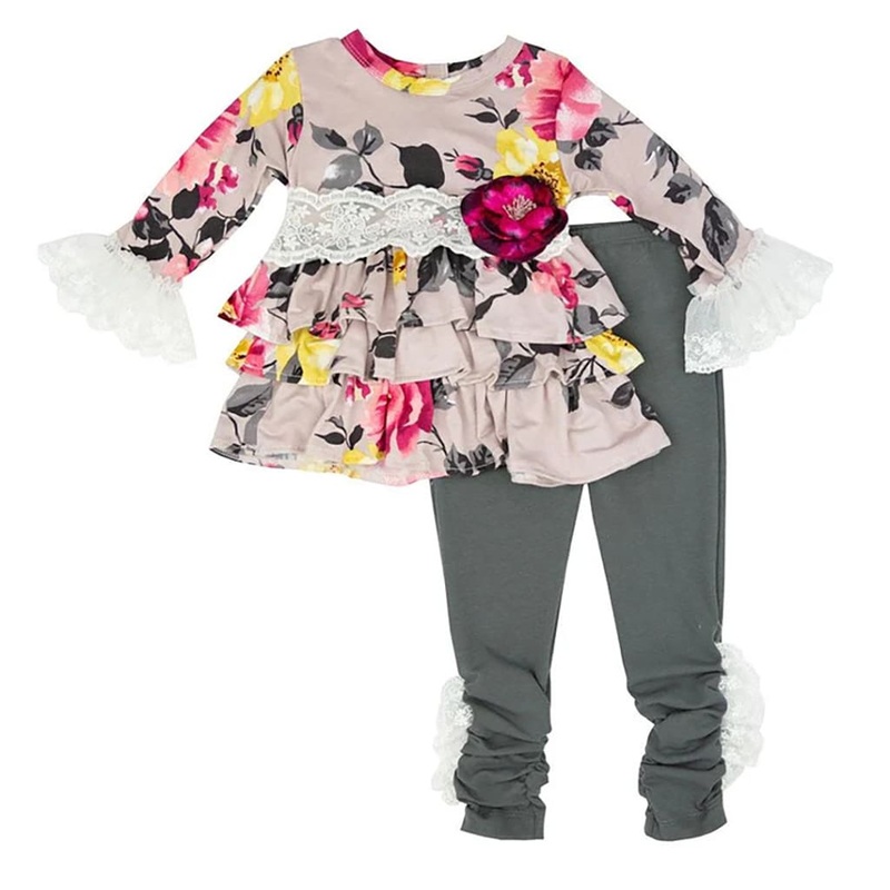 Floral Fantasy Little Girls Dress