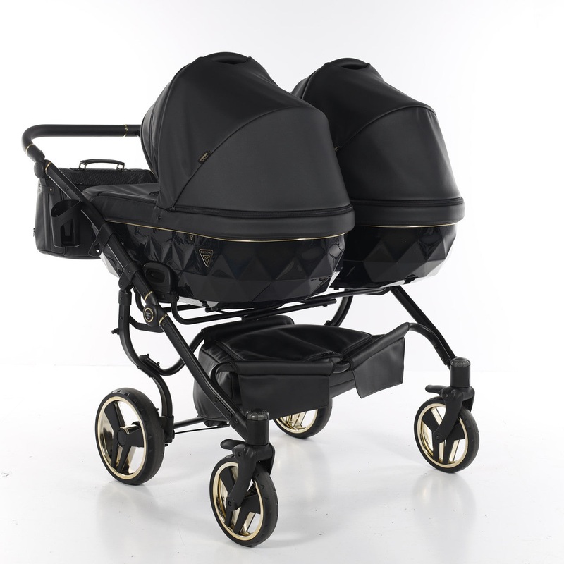 JUNAMA FLUO LINE DUO BLACK – 2IN1 (2 X CARRYCOTS & 2 X SEAT UNITS)