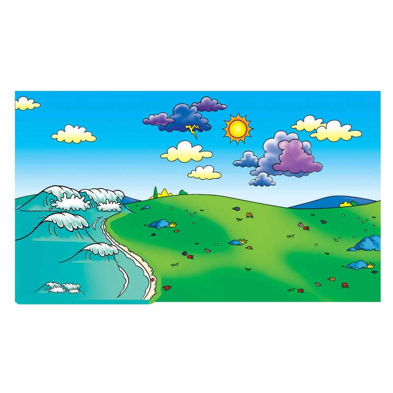 Meadow Flannelboard & Ocean Overlays (14″x25″)