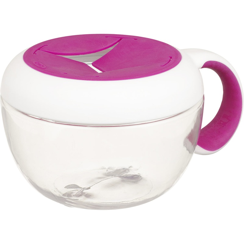 OXO Tot Flippy Snack Cup With Travel Cover – Pink