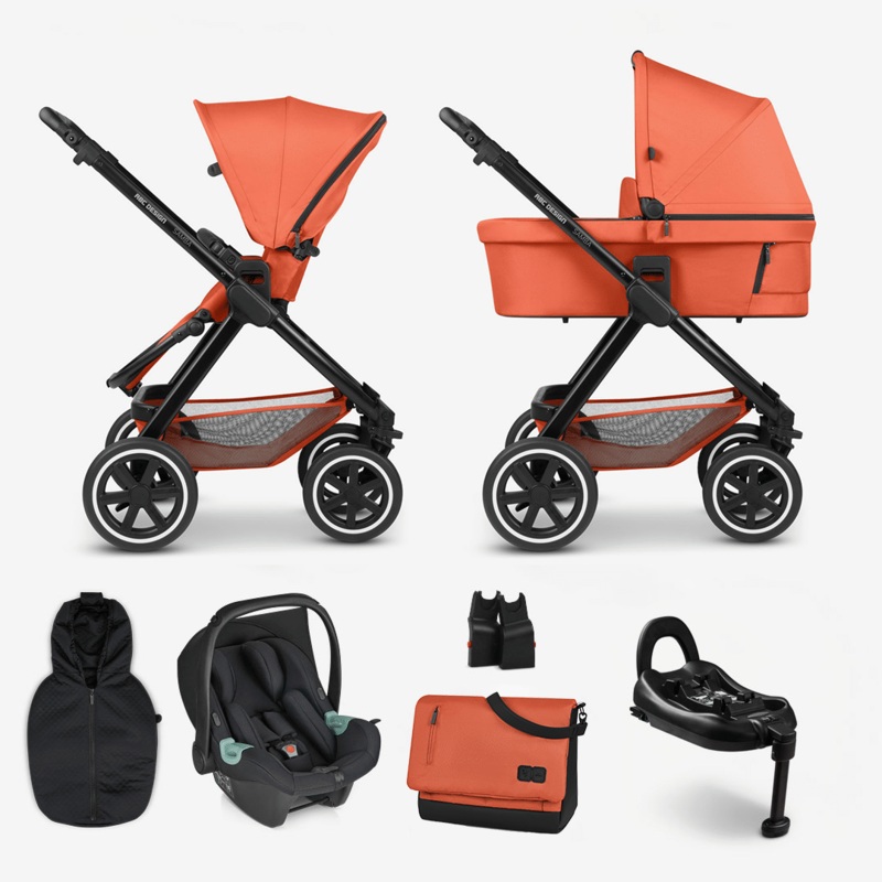 ABC Design Samba Pram 2024 – Travel System – Carrot