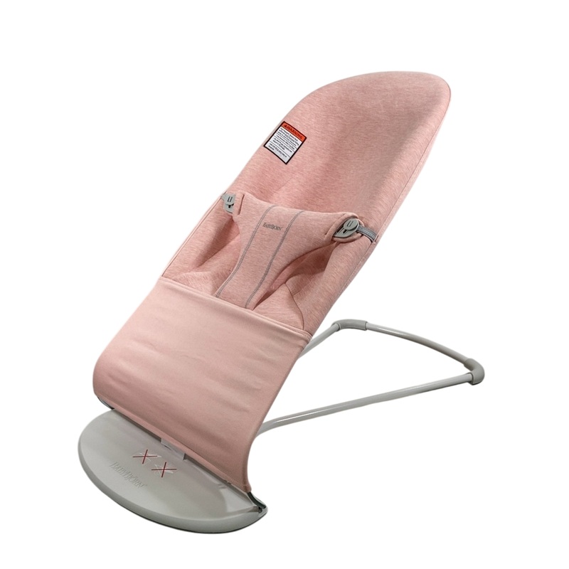 BabyBjorn Bouncer Bliss, Light Gray Frame, Light Pink 3D Jersey