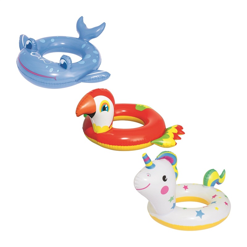 Bestway swimming ring, Happy Animal, assorted