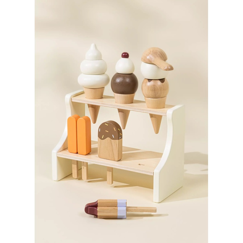 Coco Village Wooden Ice Cream Stand And Accessories