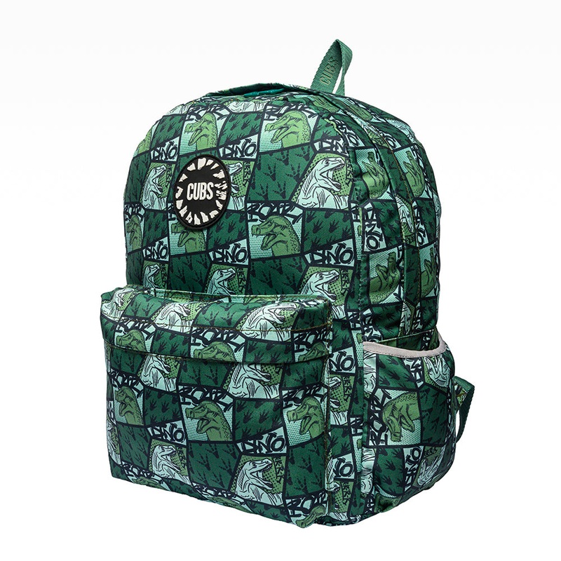 Cubs Dino Print Backpack  Junior 16 Inch