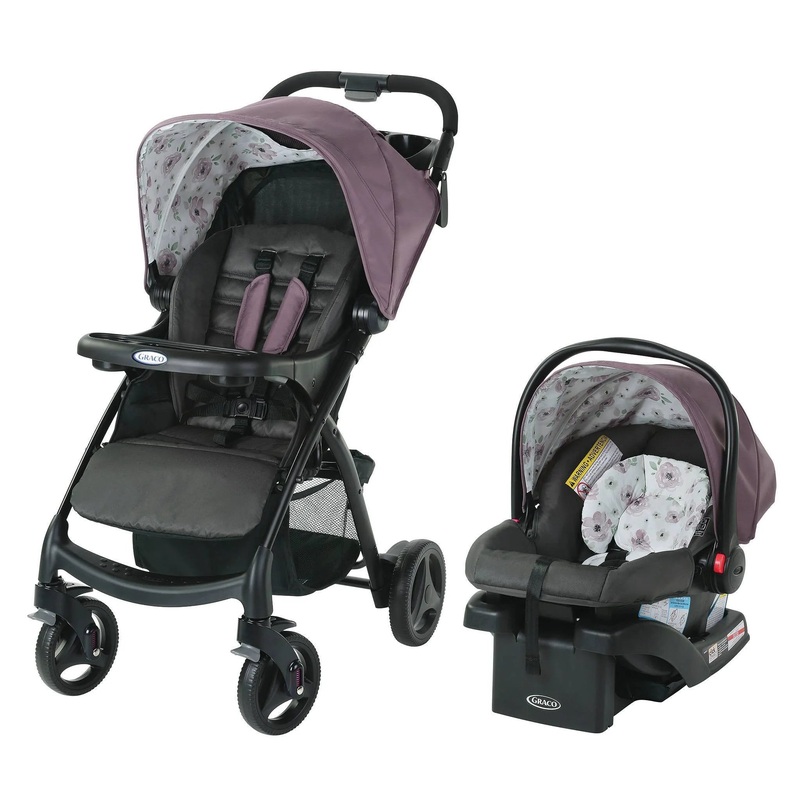 Verb Click Connect Travel System with SnugRide Infant Car Seat – Gracie (See Description)