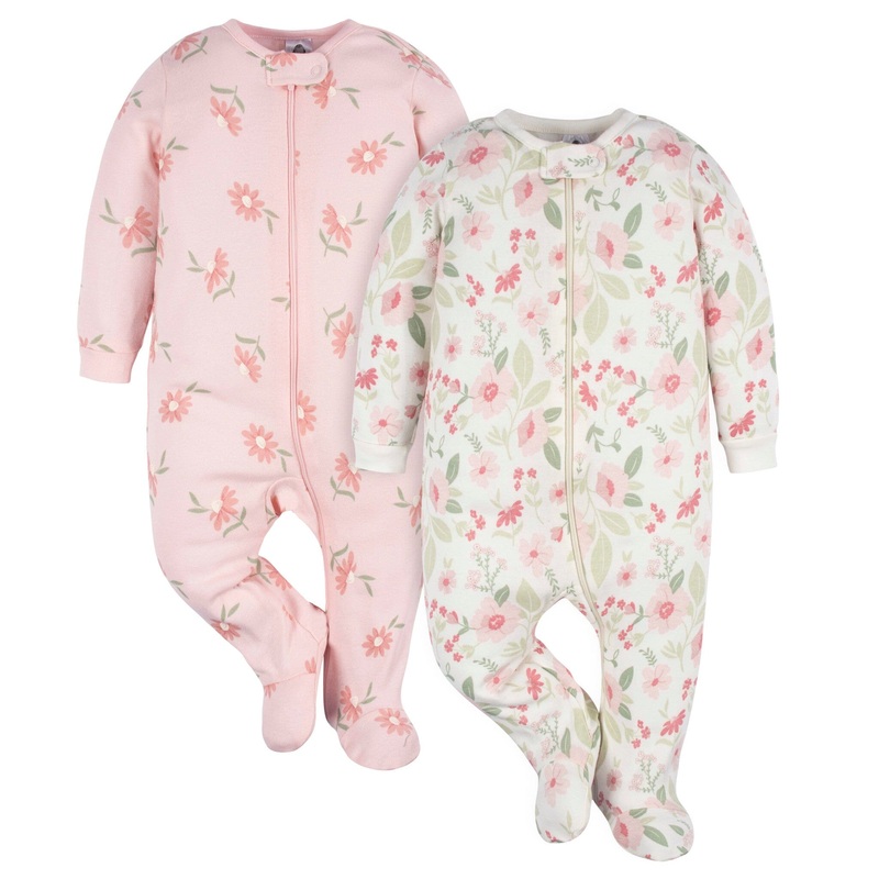 2-Pack Baby Girls Peony Blossom Sleep ‘N Plays