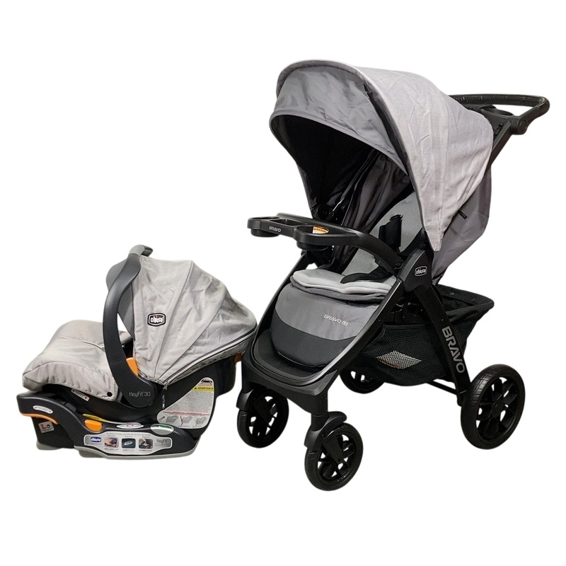 Chicco Bravo LE Travel System, 2023, Driftwood