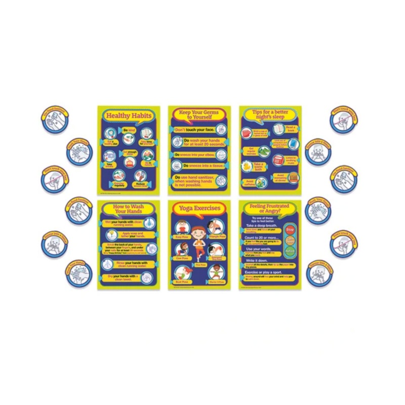 Healthy Habits Poster Bulletin Board Set (D)