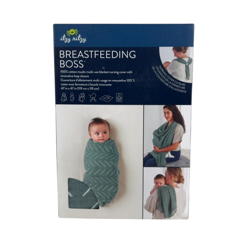 Itzy Ritzy Breastfeeding Boss, Sage Mudcloth
