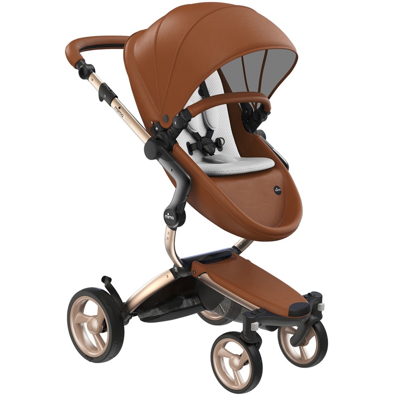 Mima Xari 4G Complete Stroller, Gold – Camel / Stone White