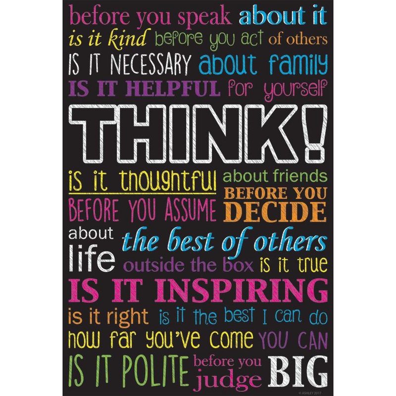 Smart Poly Chart 13″X19″, “THINK”