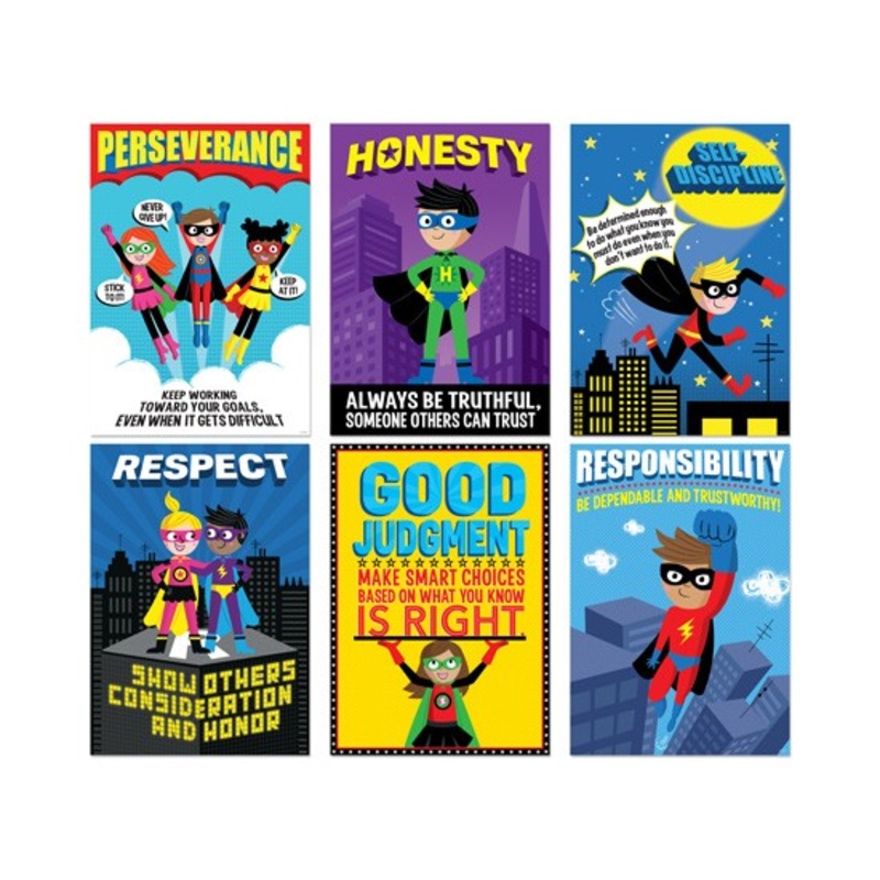 Superhero Character Ed Inspire U Poster Pack