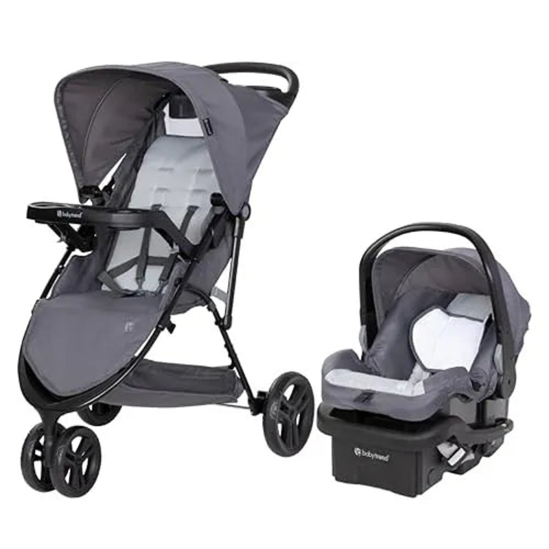 Venture 3-Wheel Stroller Travel System, Stellar Grey