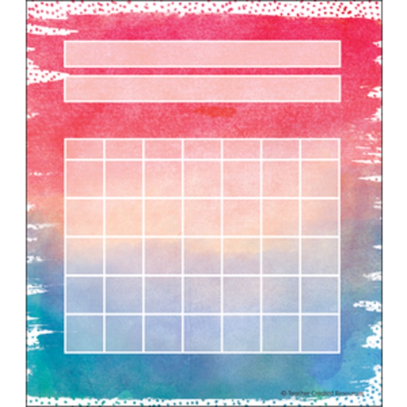 Watercolor Incentive Charts