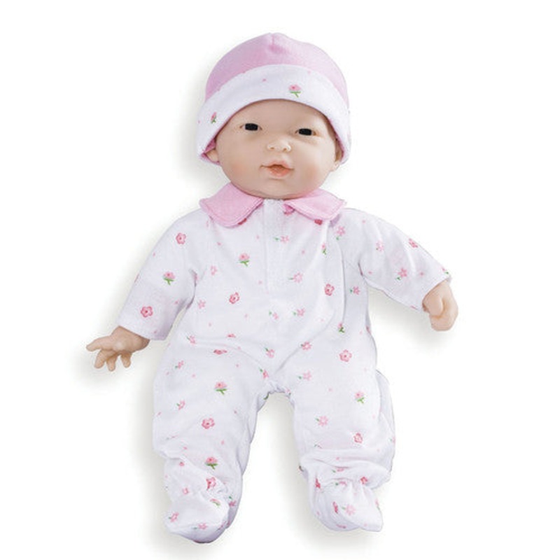 11″ La Baby Soft Baby Doll, Pink w/Blanket, Asian