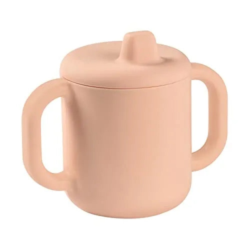 Beaba 5.8 Oz Silicone Training Cup with Handles – Rose