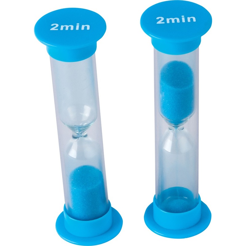 Small 2 Minute Sand Timers – Set of 4