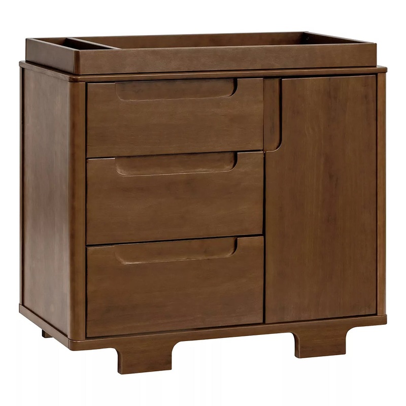 Yuzu 3-Drawer Changer Dresser – Natural Walnut