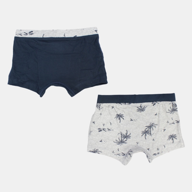 Boys Cotton Boxer Shorts  Pack of 2